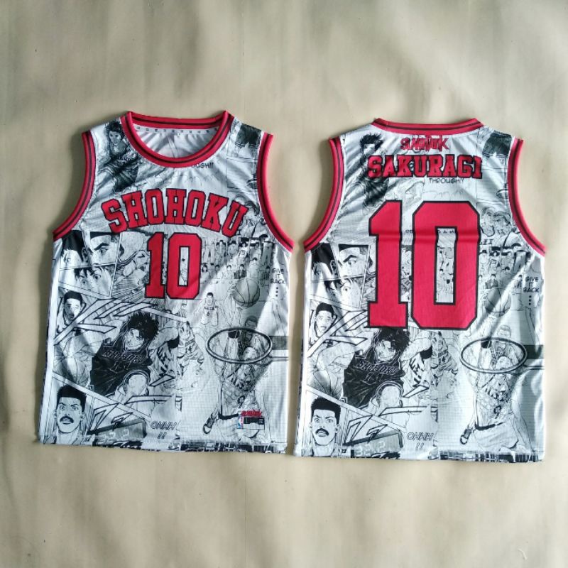 JERSEY BASKET SHOHOKU ATASAN DAKURAGI#10 SLAM DUNK