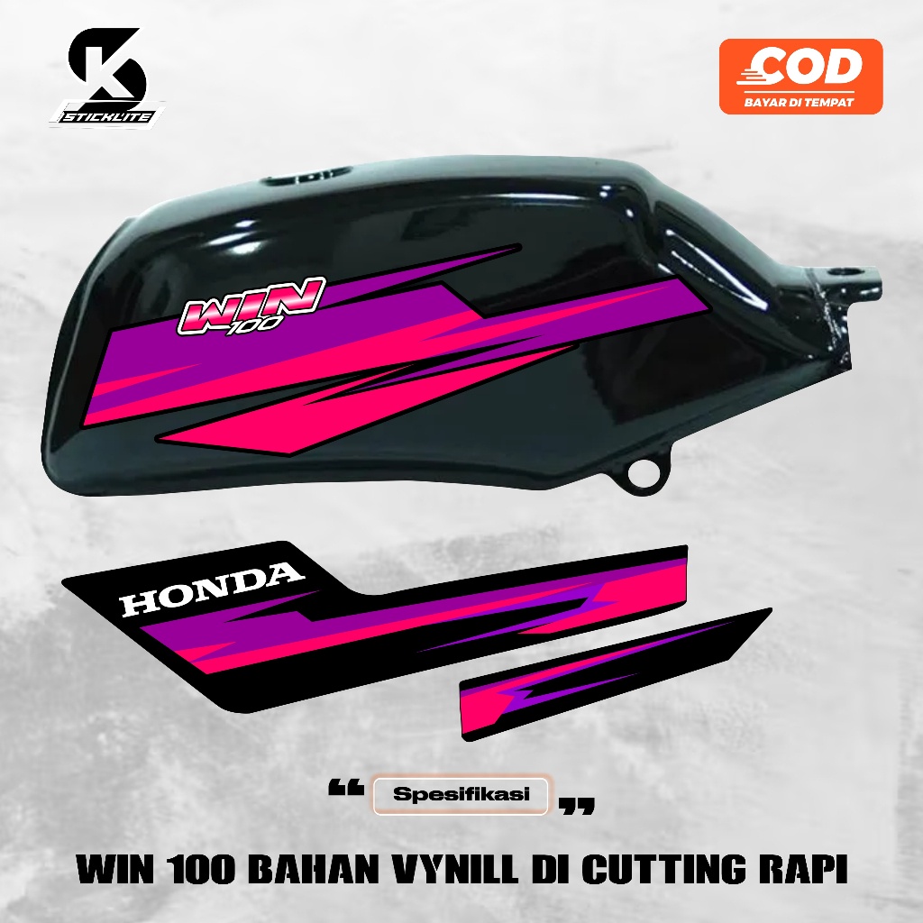 Stiping stiker honda win 100 40 variasi lis body honda winStiping stiker honda win 100 40 variasi