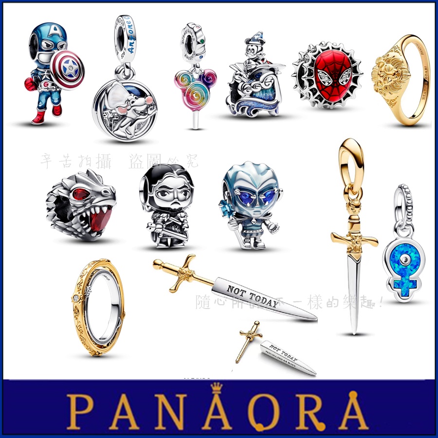 S925 Dora DIY manik-manik perak manik-manik perak liontin manik sarung pedang prajurit Lion King