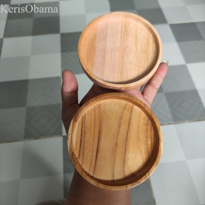 Tatakan Gelas Kayu / Tatakan Cangkir / Alas Gelas Kayu / Coaster Set - TATAKAN JATI murah
