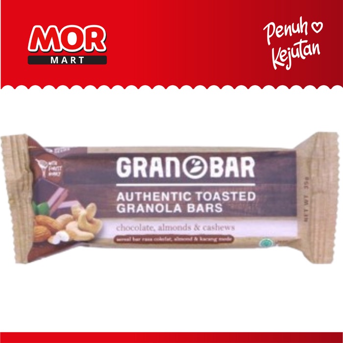 

HS Granobar Choco Almond Cashew Cemilan Granola Bar 30g