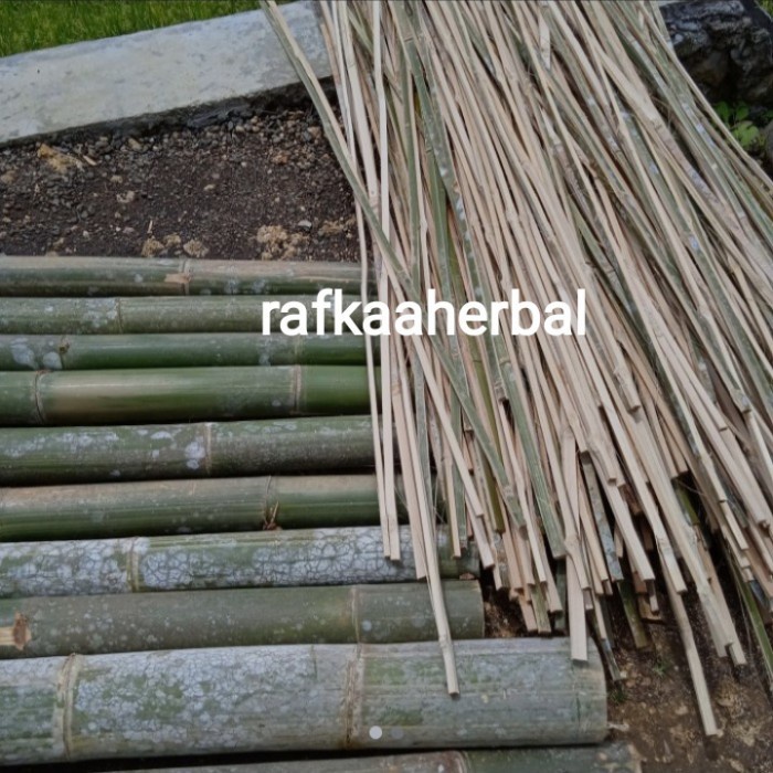 Bilah bambu polos turus tanaman
