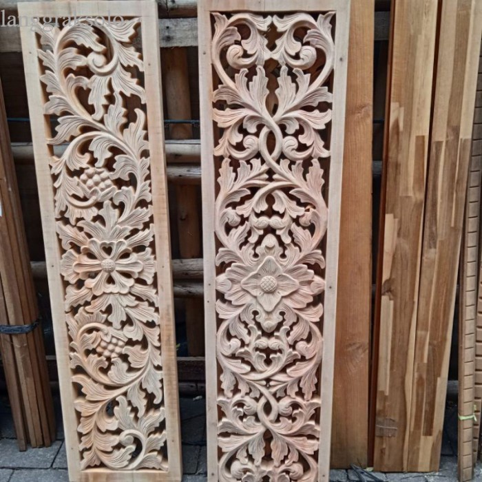 

ORNAMEN UKIR TEBENG 30x120cm/Ukiran tempel dekorasi dinding murah