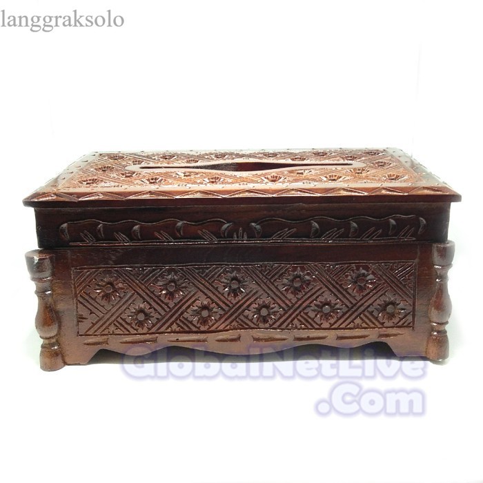 

Tempat Tissue Kayu Jati Ukir Klasik TS003 (kota tissue, box tissue) murah