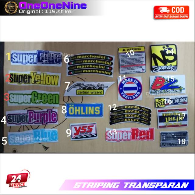 

Sticker tambahan atau sticker variasi