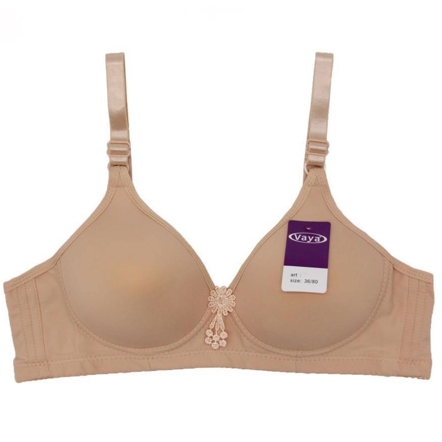 Bra Beha BH Cantik Tanpa Kawat Busa Tipis Kait 3 Vaya 710/ Bra Tipe Push Up Bahan Berkualitas Tinggi