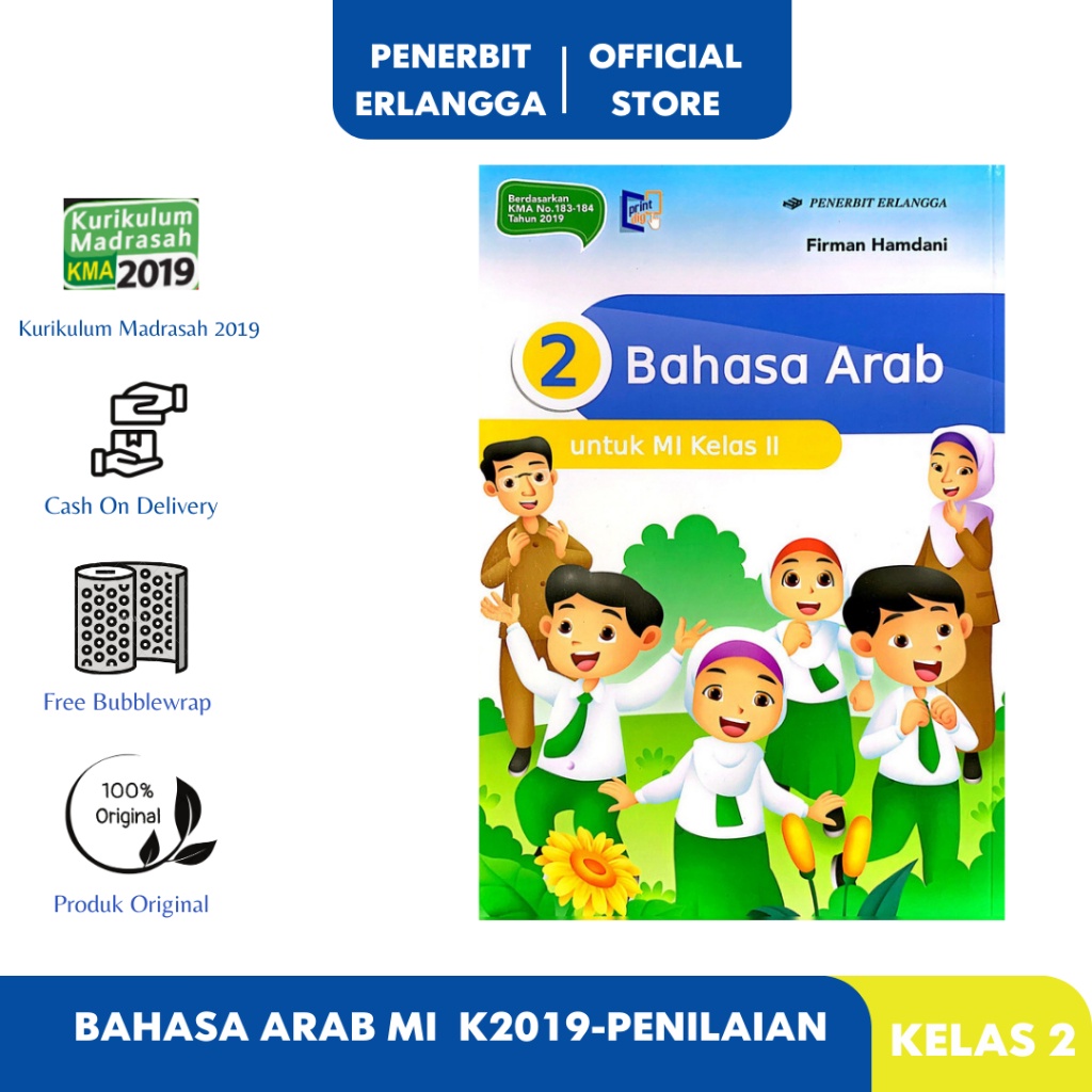 BAHASA ARAB MI KELAS 2 KURIKULUM 2019 LULUS PENILAIAN Erlangga