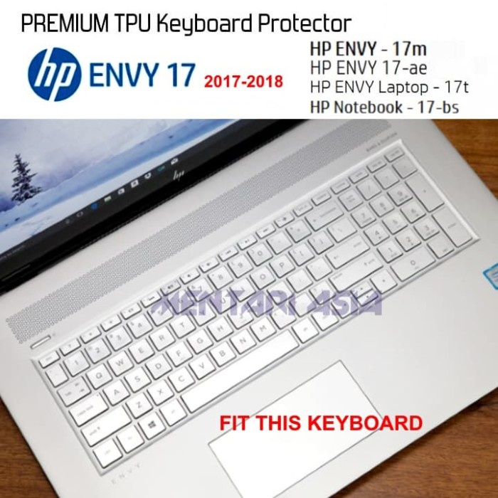 Keyboard Protector for HP ENVY 17 2017-2018 -  TPU Clear