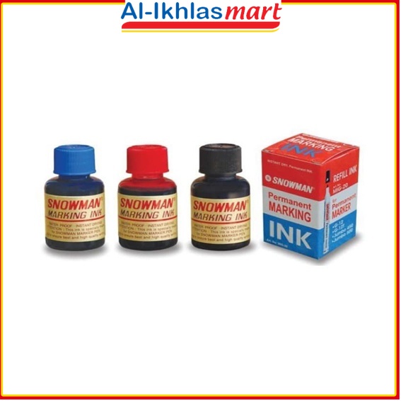 

TINTA SPIDOL SNOWMAN PERMANEN MIG-20 ( REFILL )