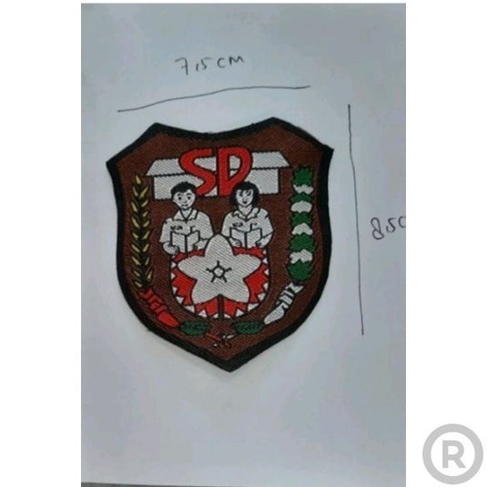 Bordir Bordir Osis SD Besar Bordir Nama Custom Bed Sekolahbisa pesan satuan