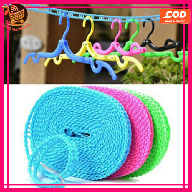 LMP Tali jemuran baju 5 meter berlubang, Tambang jemuran, Clothes line