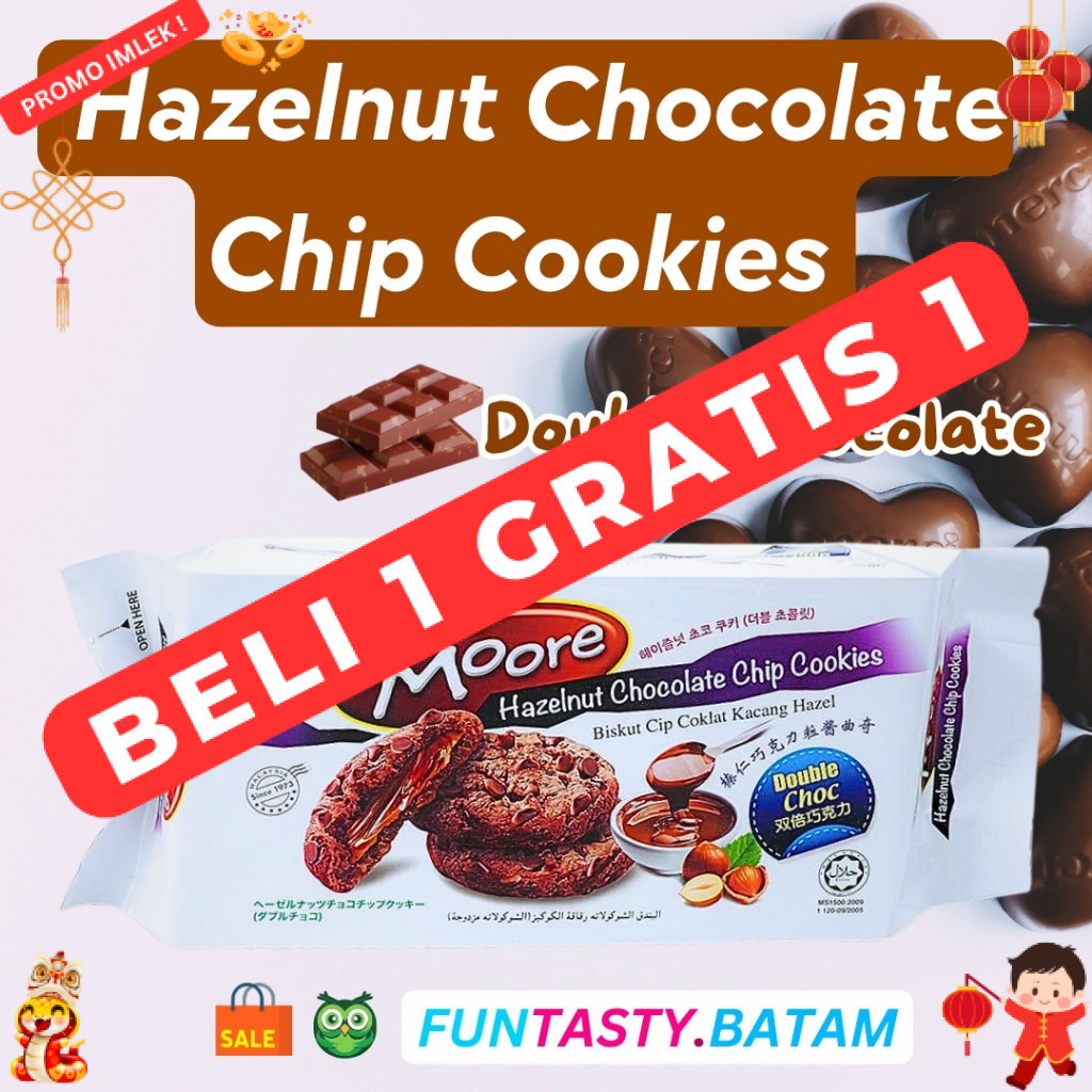 

Biskuit Coklat Hazelnut Import | Kue Wafer Murah Grosir Malaysia |Moore Double Chocolate PMN Biscuit