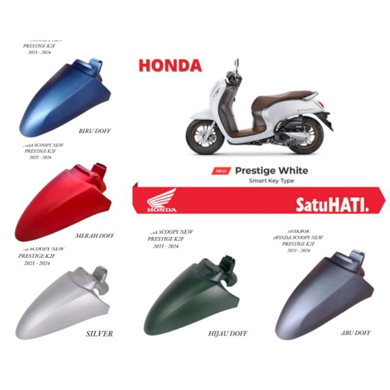 SPAKBOR HONDA SCOOPY PRESTIGE K2F SMART KEY TIPE 2021 - 2024