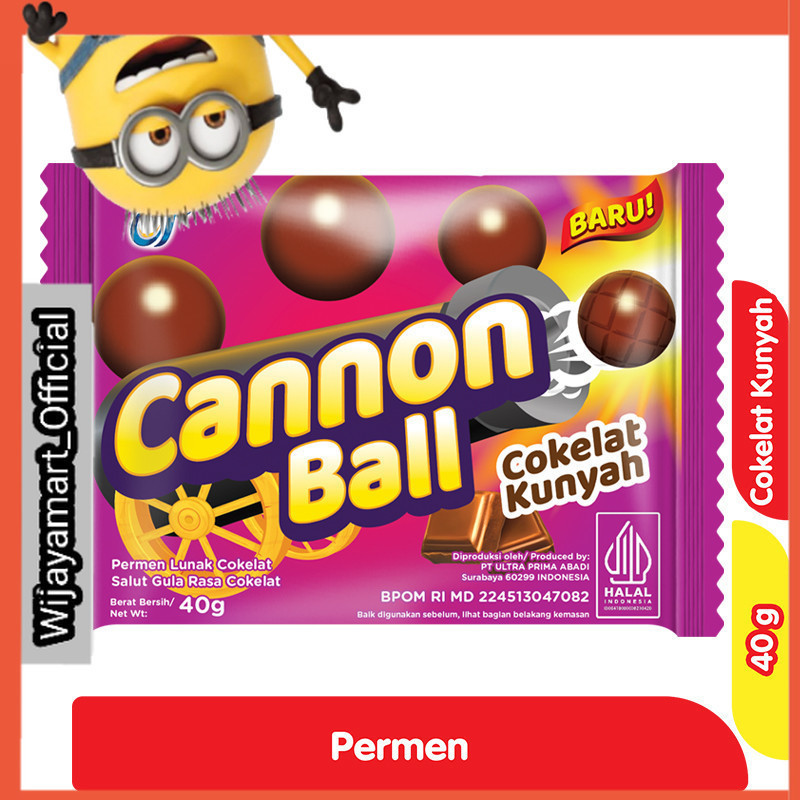 

Cannon Ball Permen Cokelat 40 g