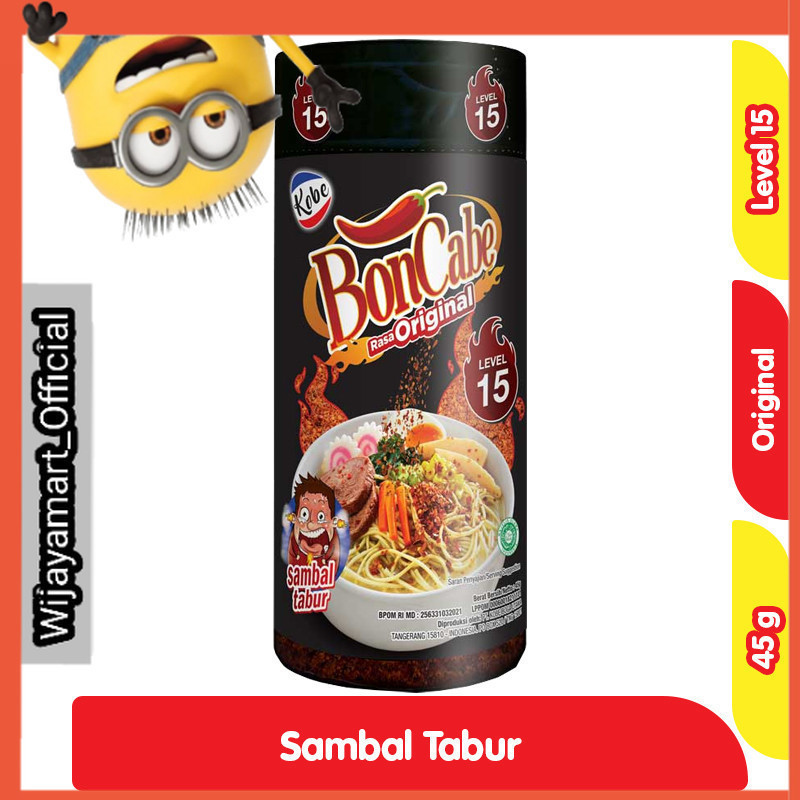 

Kobe BonCabe Sambal Tabur Original Level 15 45 g