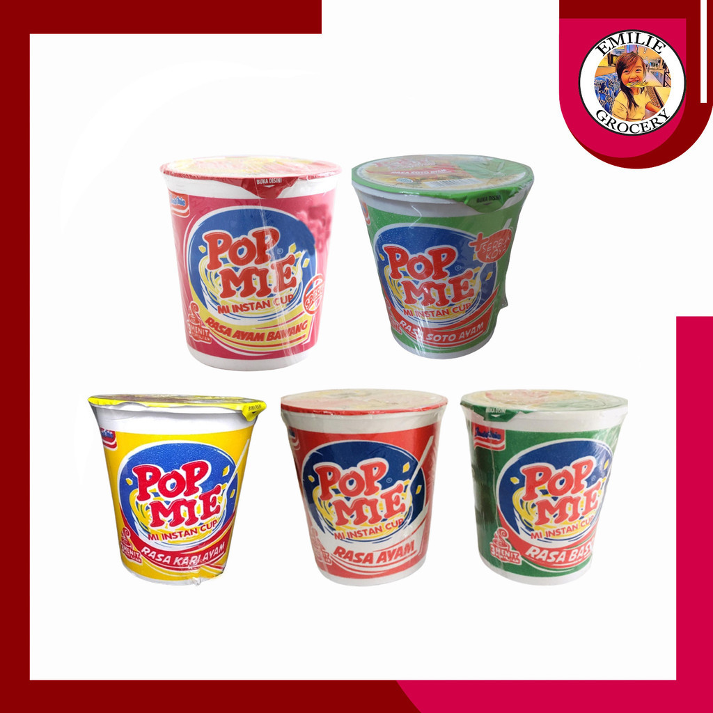 

Pop Mie Rasa Kuah Kari Ayam Bawang Baso Soto 75gram 75 gram