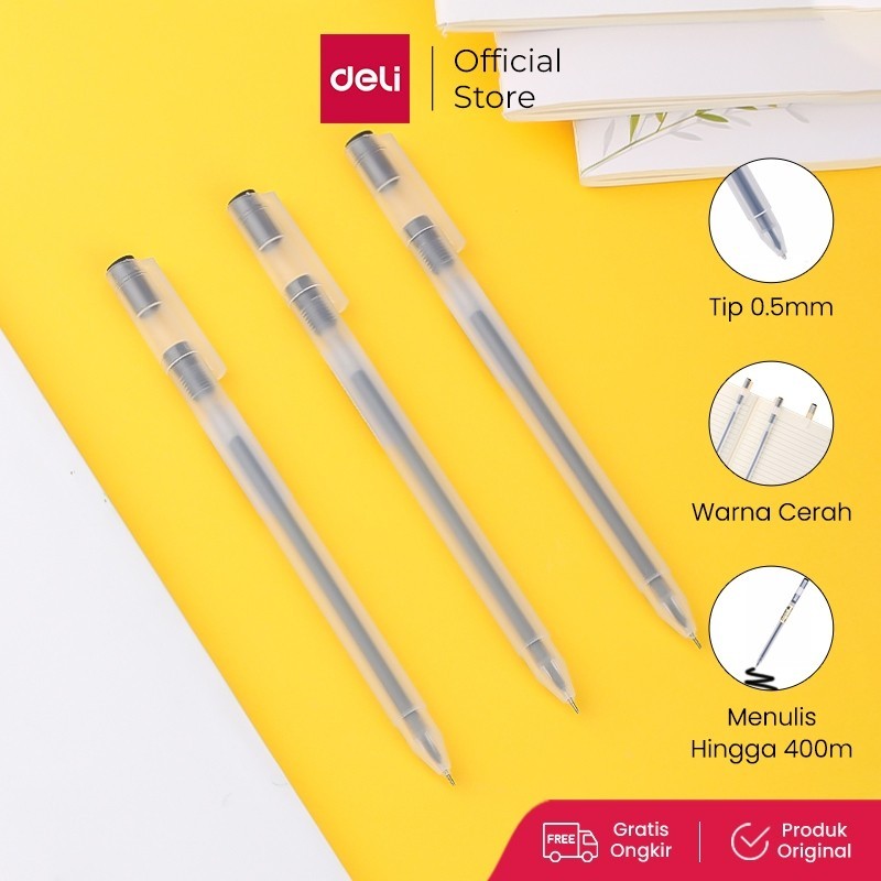 

Deli Color Gel Pen Pulpen Gel 8 Warna Cerah Needle Tip 0.5mm Panjang Penulisan Hingga 400m A119/PCS