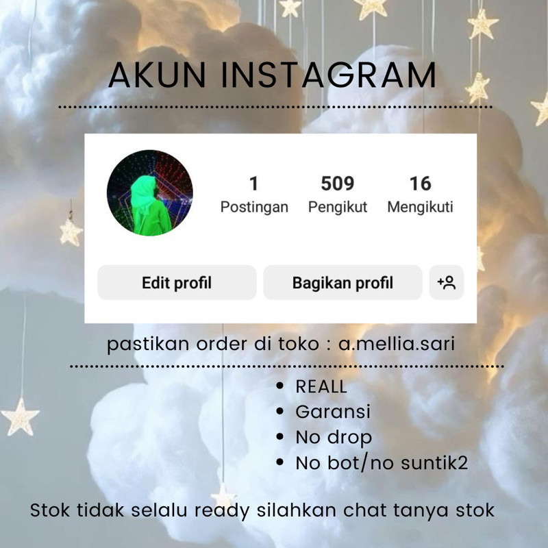 JUAL AKUN INSTAGRAM INDO REAL AKTIF