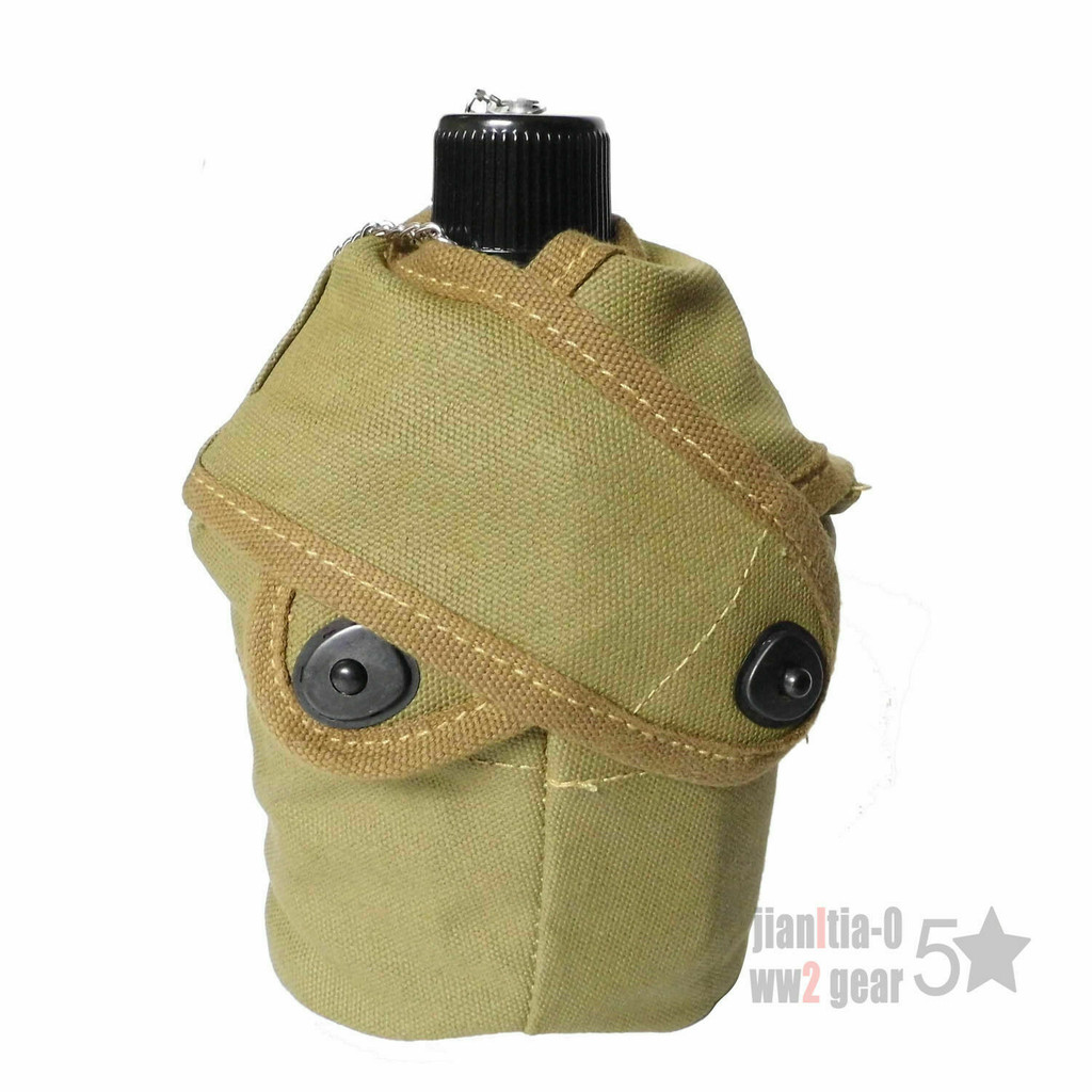 tomwang2012 WW2 WWII Usmc Us Marine Corps Dog Ear Cross Flap Canteen Kettle Equipment Military War R