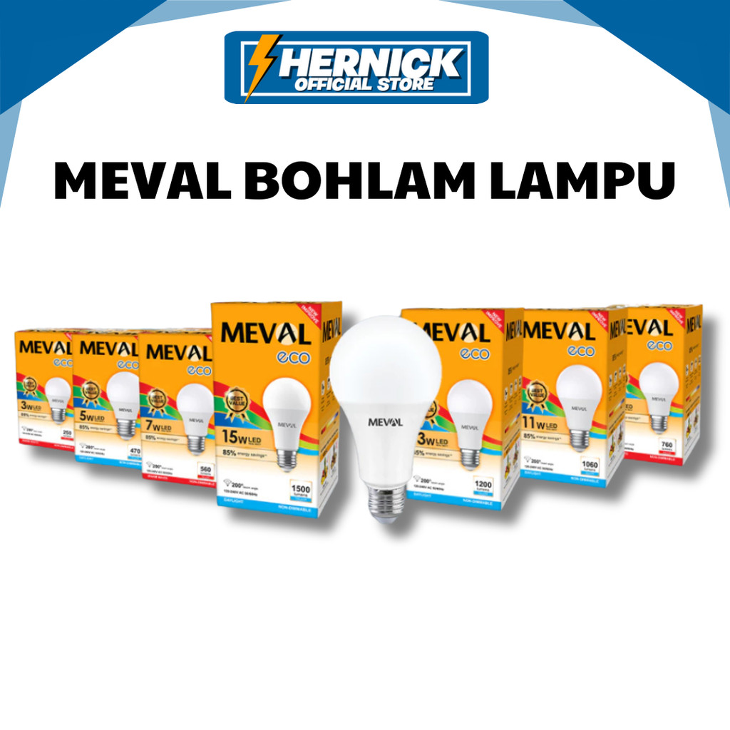 Qlola Money Meval Lampu Bohlam Led Bulb Eco / Lampu Meval