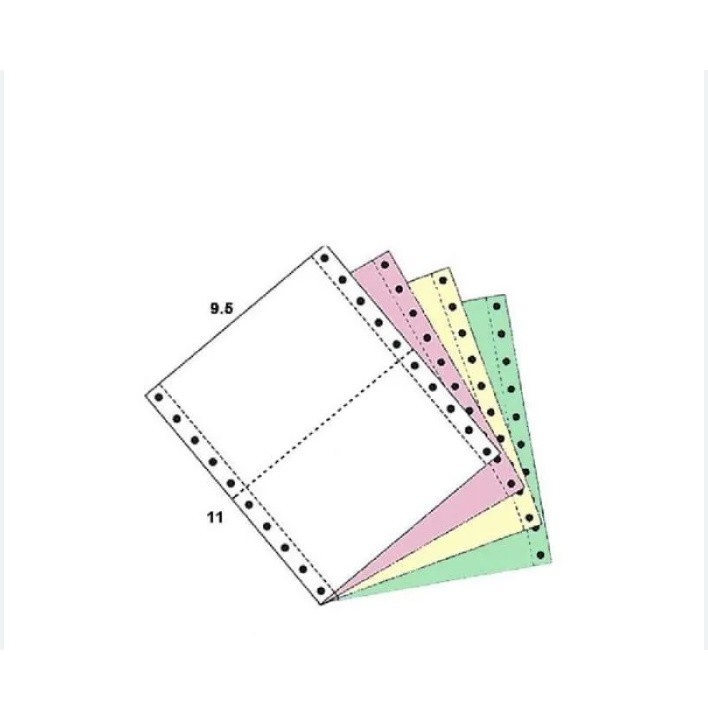 

H7Y Paperline PPL Continuous Form 4 Ply Warna PRS DIBAGI 2 Kertas Continous NCR 4 Rangkap Dibagi 2