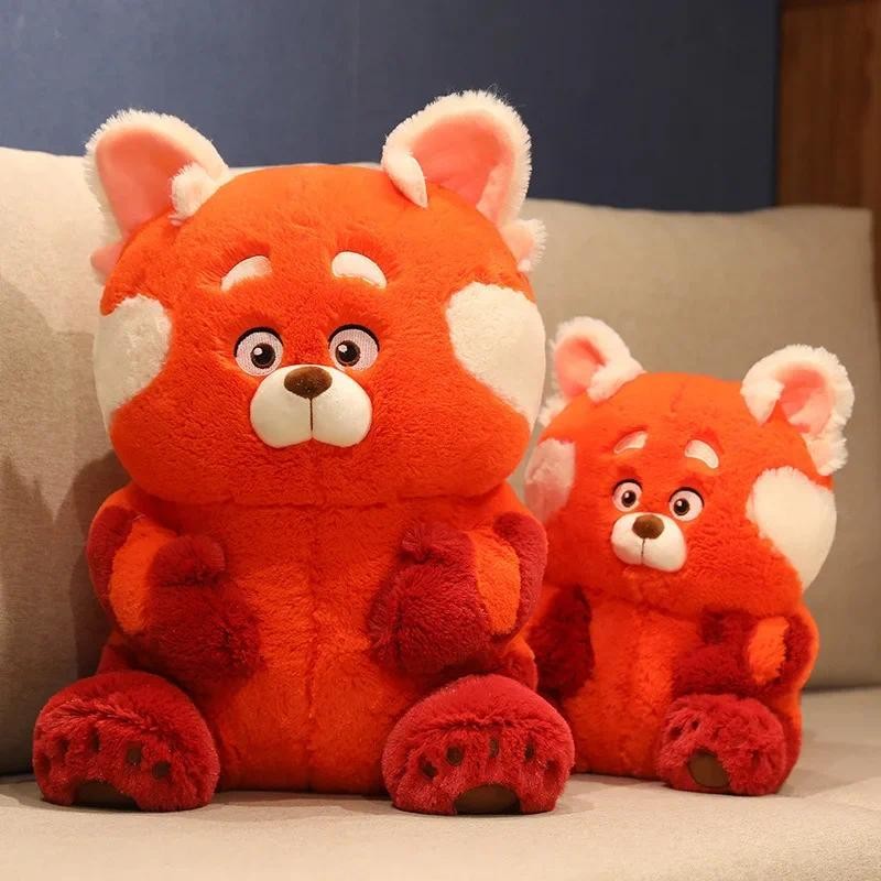Disney 12-30cm New Turning Red Version of Youth Deformation Kawaii Plush Toys Doll Raccoon Doll Red 
