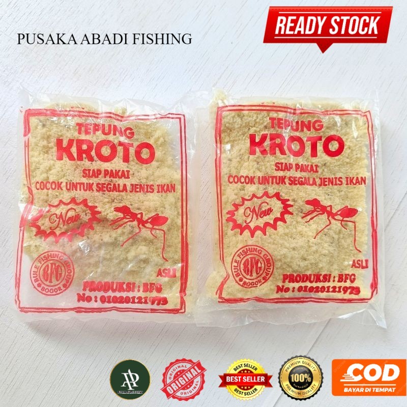 TEPUNG KROTO SUPER ASLI BFG - UMPAN PANCING