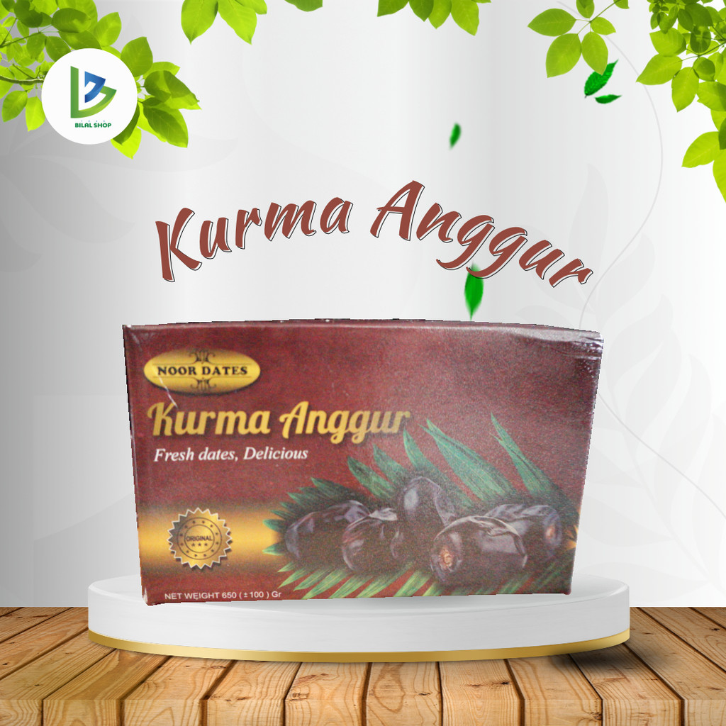 

Noor Dates Kurma Anggur 650gr (110gr) - Kurma Bam - Kurma Anggur