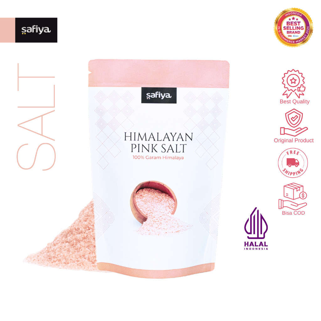 

Pink Himalayan Salt 1kg Original Premium - Safiya Garam Himalaya