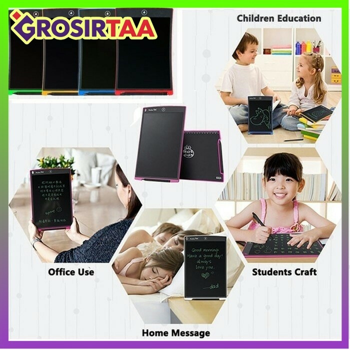 COD MAKASSAR TABLET GAMBAR MENGGAMBAR MENULIS LCD DRAWING WRITING TABLET 8.5" PAPAN TULIS MENGGAMBAR