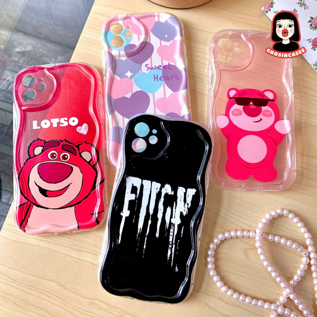 Case 3D Curly realme 5 pro 7i c17 7i c11 2020 c15 c20 c11 2021 c21 c21y c25y c25 c12 c30 c31 c33 c35