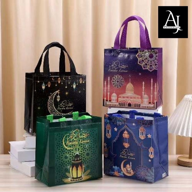 

Tas Lebaran anti air non woven goodiebag Idul Fitri Lebaran Ramadhan laminasi non woven anti air
