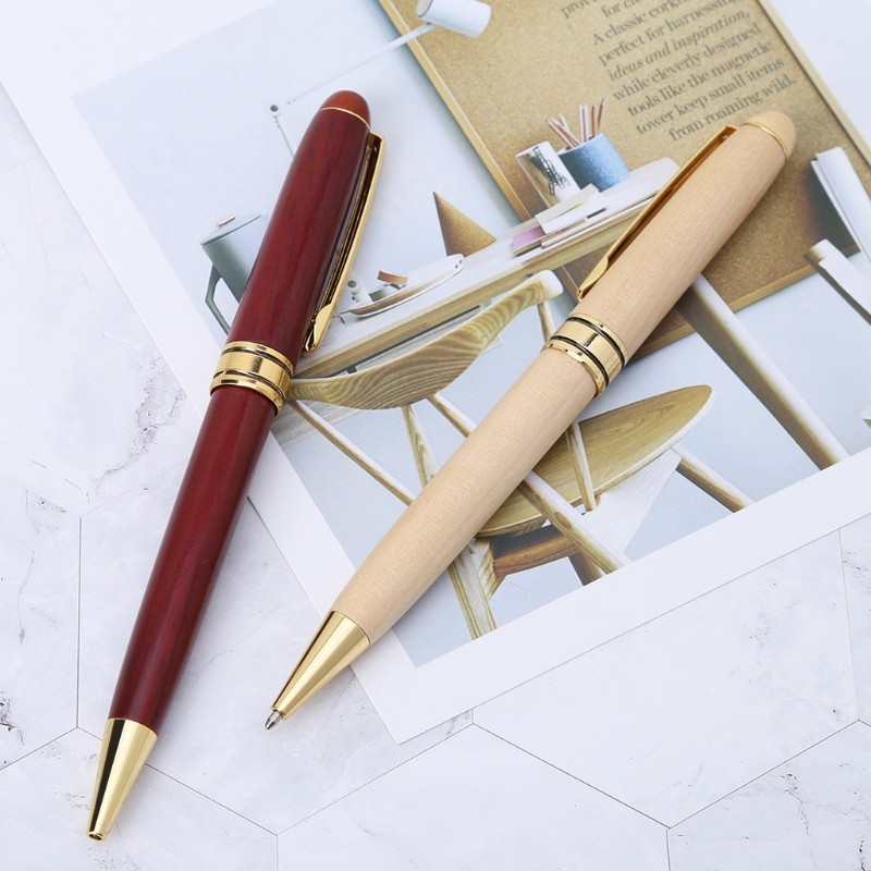 

Handmade Twist Wood Ballpoint Pen School Student Stationary Office Writing Tool