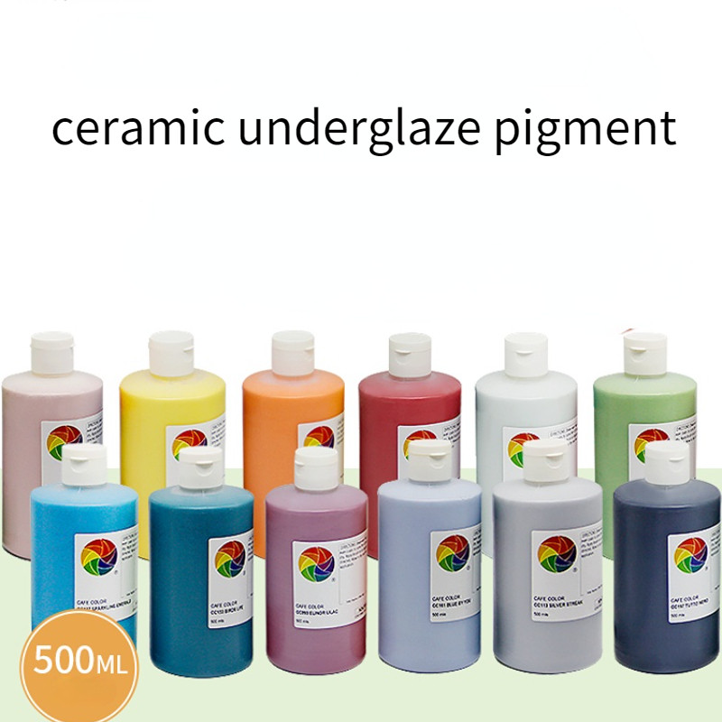 

500ml/Bottle High Quality Ceramic Underglaze Pigment Lead-free Concentrated Glaze Pottery Hand-painted Art Painting Supplies