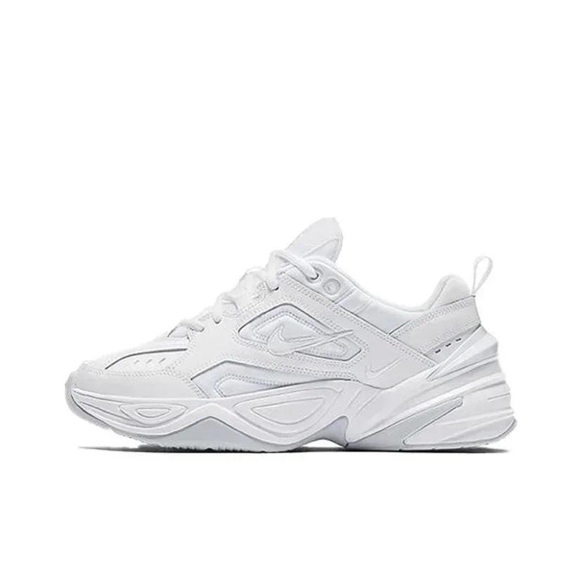 Nike M2K Tekno White Pure Platinum (Women's) AO3108-100 Thick Sole Anti-slip Women's Sneakers