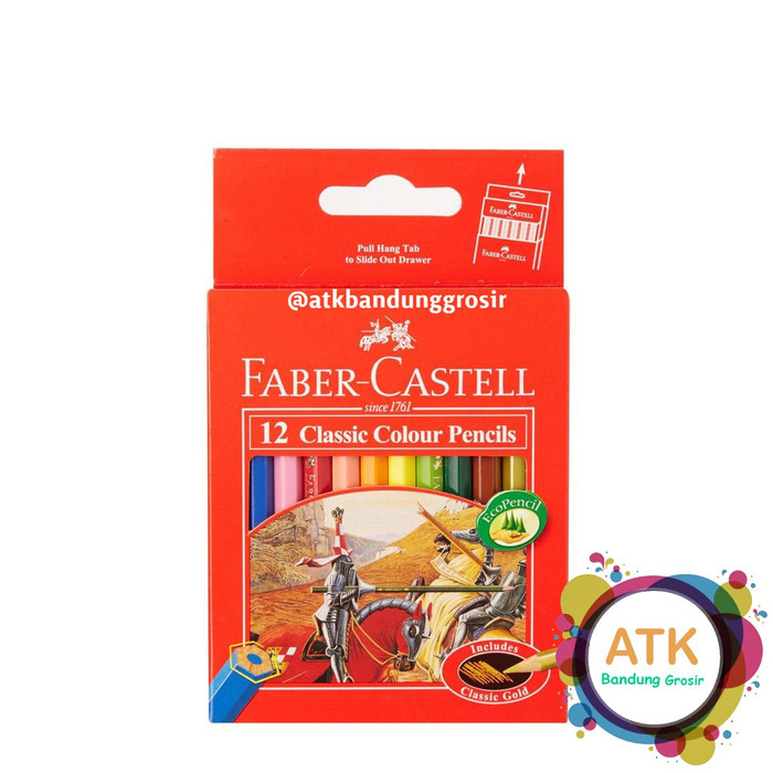 

Pensil Warna Faber Castell Classic Colour Pencils 12 Short Pendek