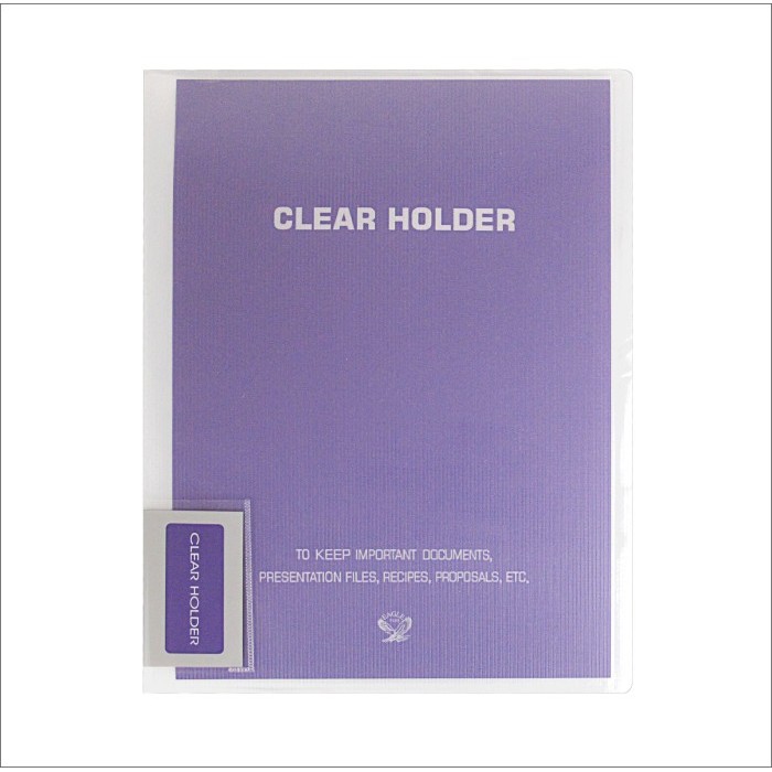 

[BIG SALE] EAGLE Clear Holder Document Keeper Display Book A4 / F4 60 Pocket - Purple, A4