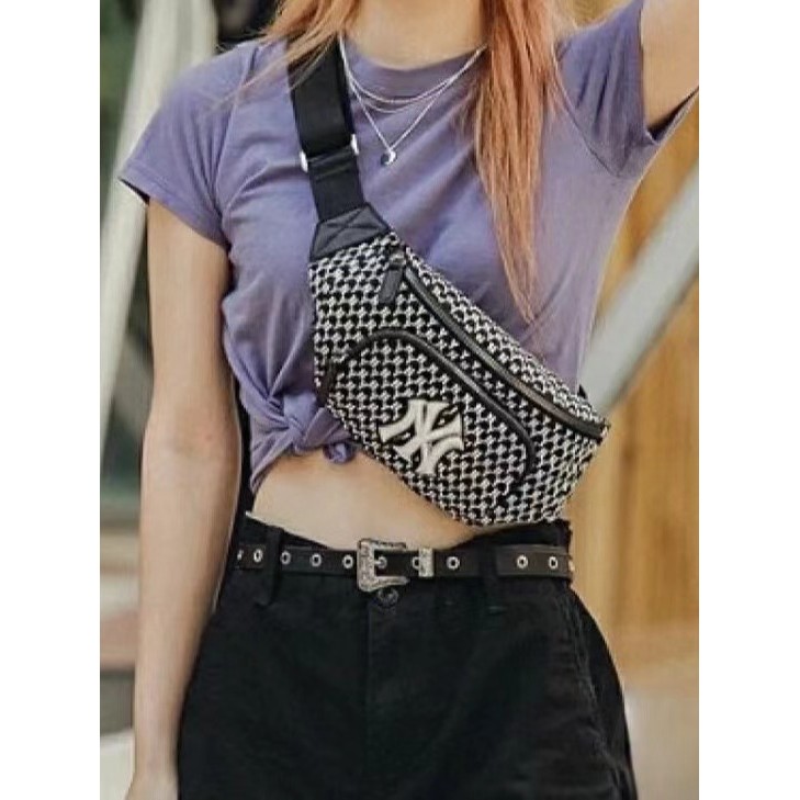 South Korea MLB Waist Bag Chest Bag Leisure Sports Trendy One-Shoulder Messenger Bag All-Match Full 