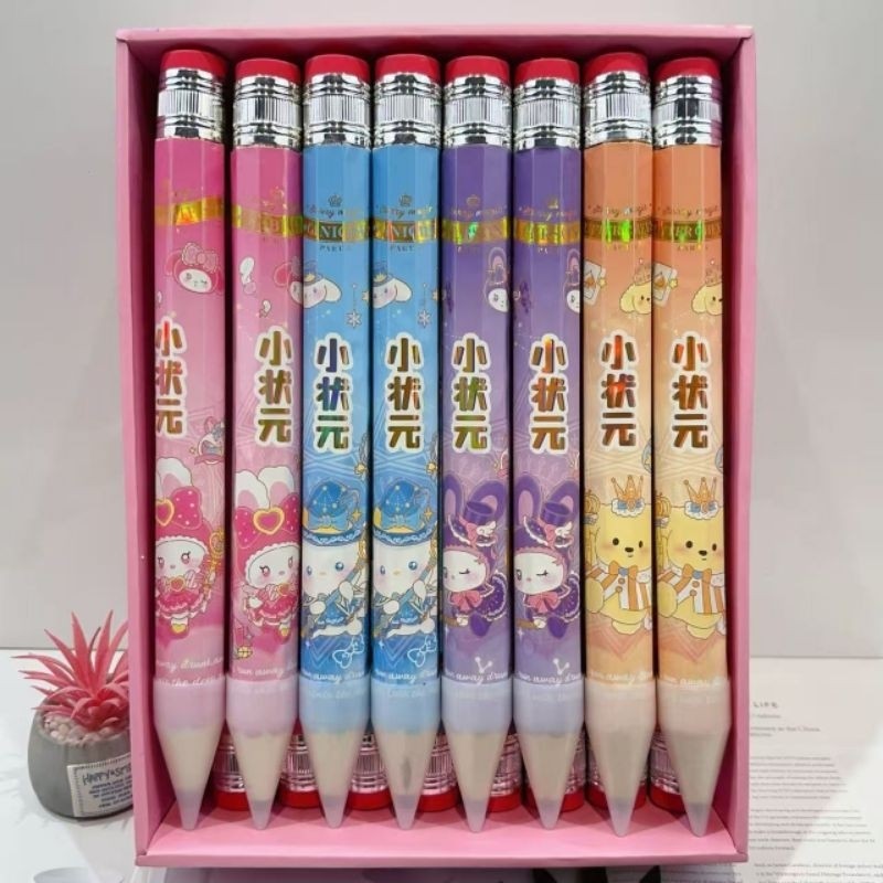 

( UNIQ) 33 CM PENSIL HB JUMBO SAN RIO PENSIL BESAR CINNAMOROL KUROMMI MELODY POCHA