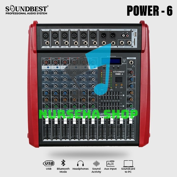 POWER MIXER SOUNDBEST POWER 6