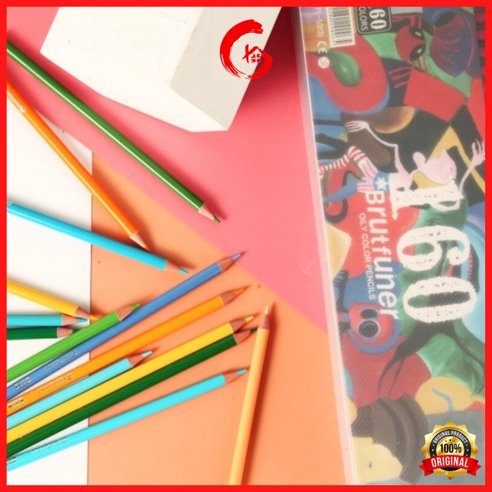

BRUTFUNER Oil Base Color Pencil / Pensil Warna Set 160 Warna