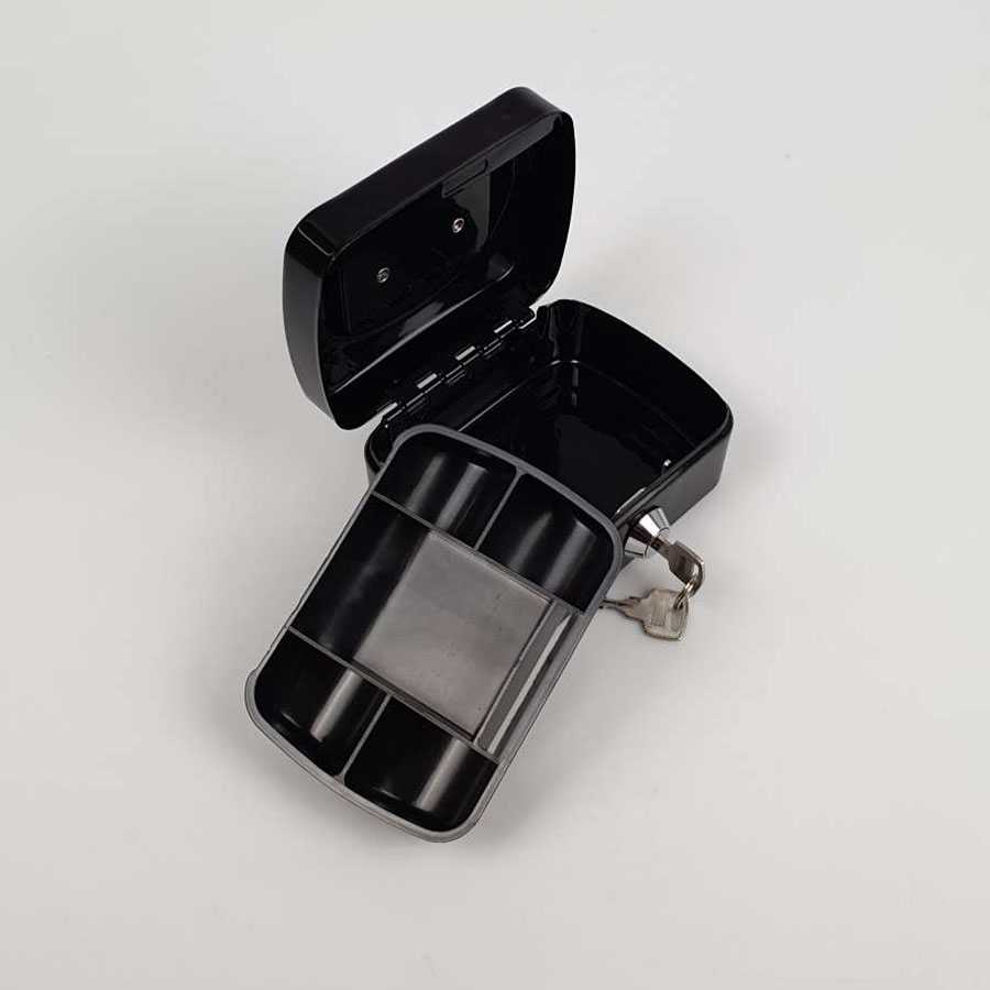 Brankas Uang Brangkas Penyimpanan Uang Money Box Uang Cash Box Portable Kunci / Password Bahan Baja