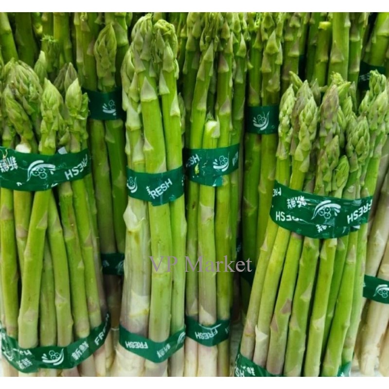 

Asparagus segar hijau | sayur asparagus fresh | pack