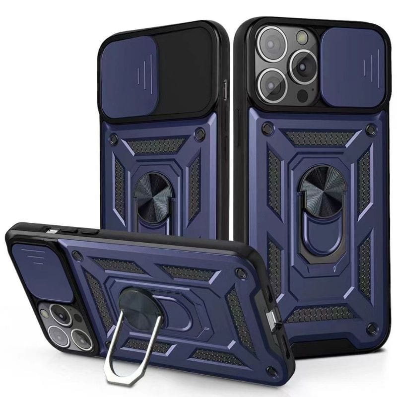 (SA) Case Robot Vivo Y15S Y15A V23 5G V23E 4G/5G  2021 V21E V21 4G  slide Protect Kamera + Ring