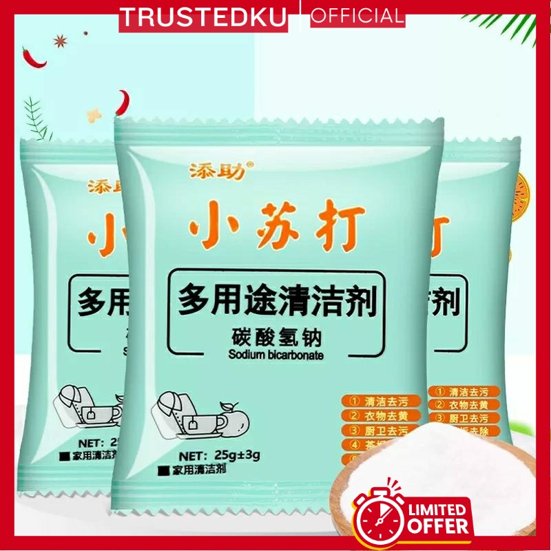 

Baking Soda / Soda Pembersih Murni Serbaguna / Soda Kue Sachet 25gr