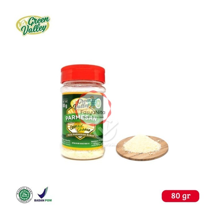 

Keju Parmesan Bubuk Green Valley [Botol 80 gr] - FasyAnita Mart Denpasar