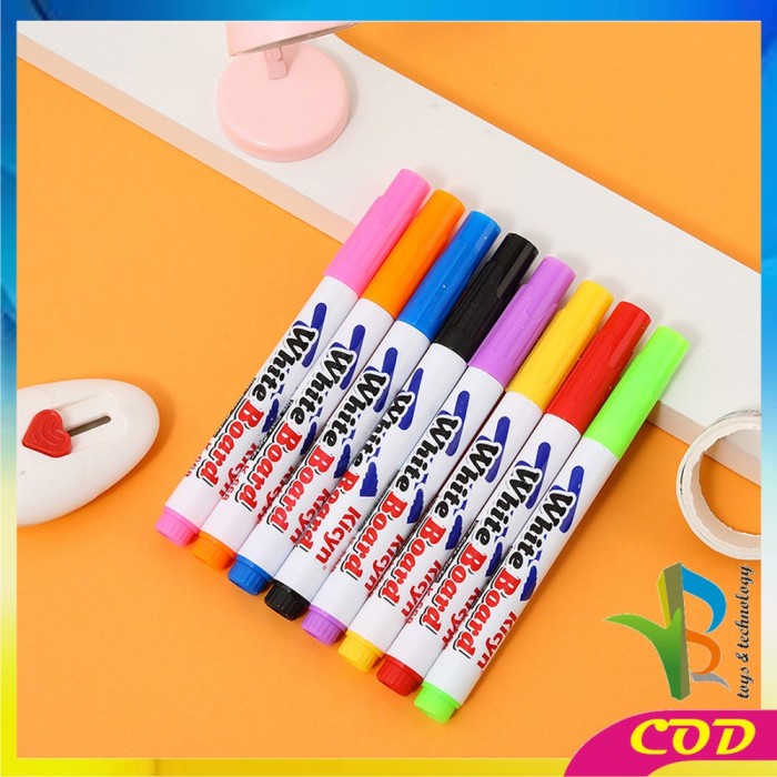 

[New] RB-A31 Spidol Ajaib Mainan Spidol Air Tulisan Mengapung / Spidol White - ISI8PCS