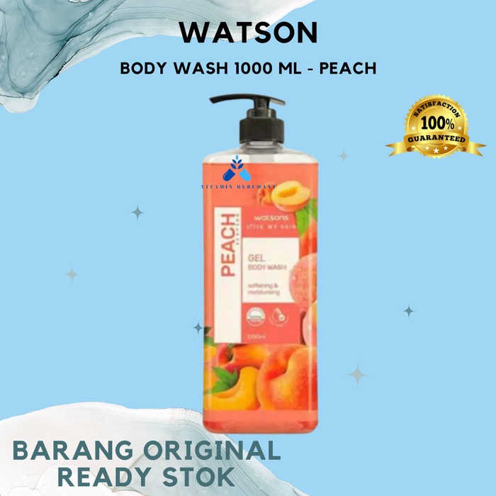 Watson Body Wash 1000 ml - Peach