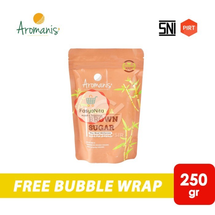 

Aromanis Natural Brown Sugar [Pouch 250 gr] - FasyAnita Mart Denpasar