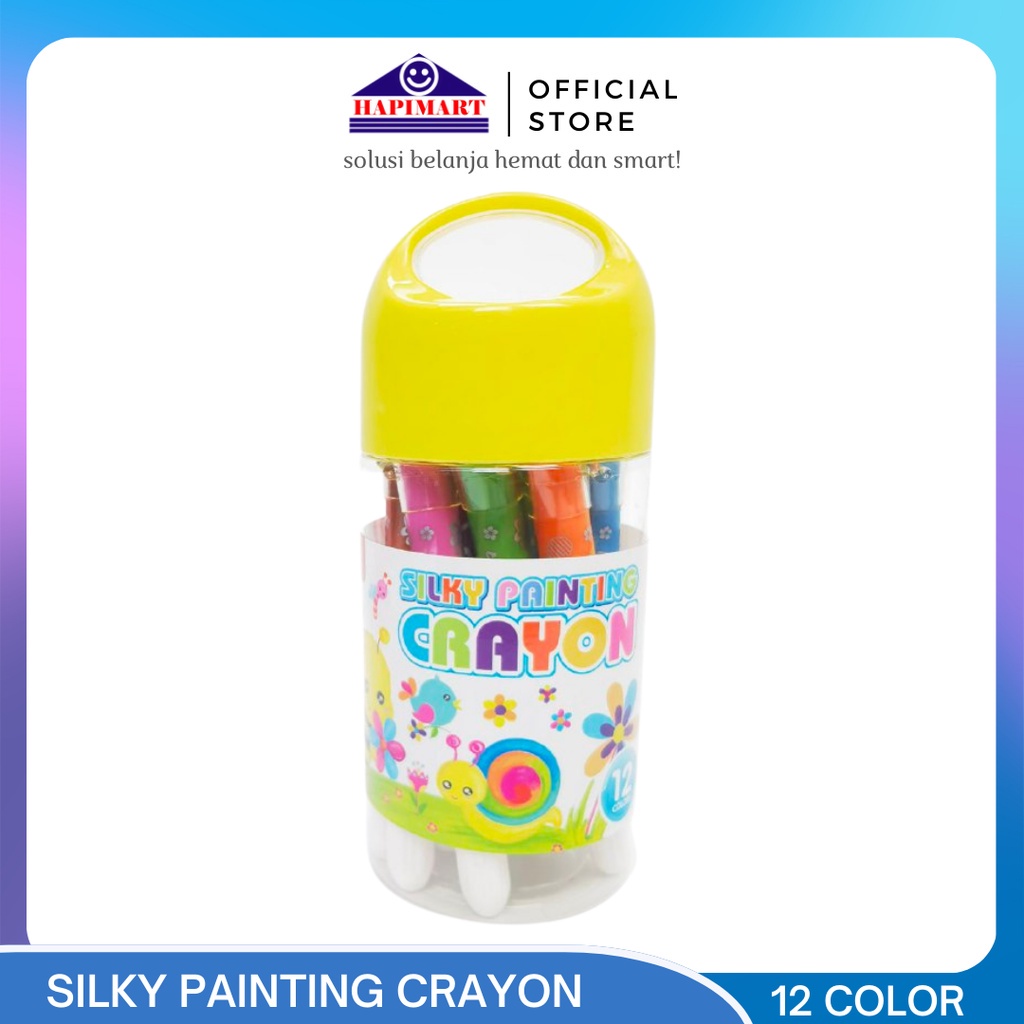 

Crayon Putar Set Yalong Silky Painting 12 Water Color Effect Washable
